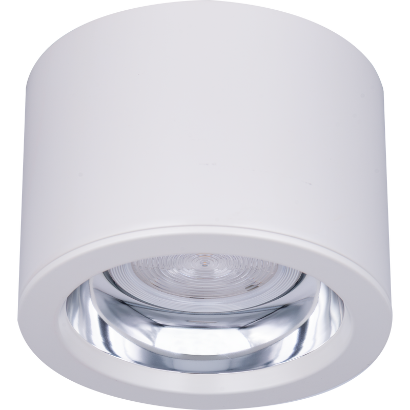 Luceco Platinum Mini Surface - Platinum Mini Surface Downlight Gloss Reflector RAL 9016 162mm 1600lm 12W 4000K Digital Dimmable