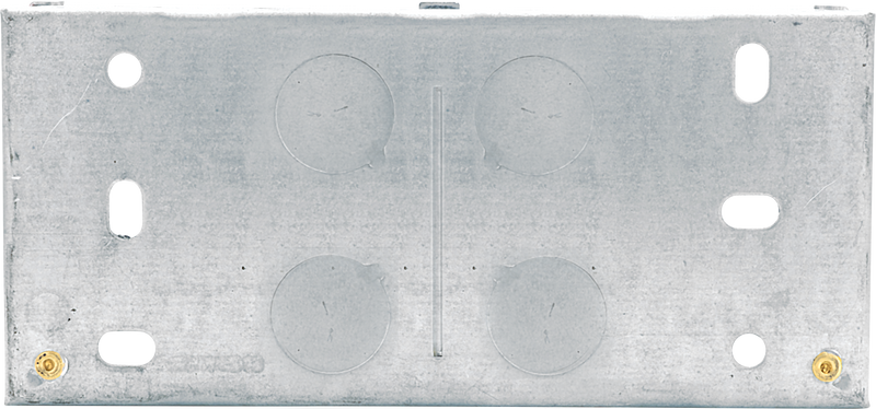 BG Electrical Contractor - Steel Knockout Box, Dual, 35mm