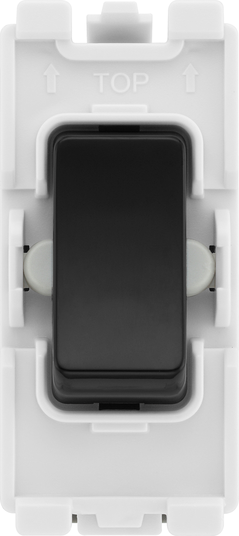 BG Electrical Grid - 2 way, single pole, centre off (EVOLVE BLACK)