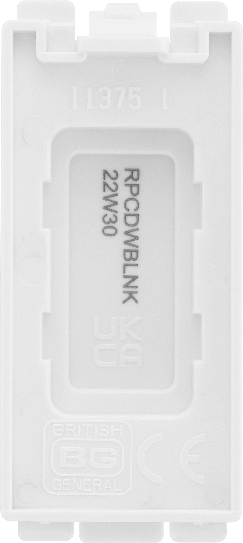 BG Electrical Grid - Blank module (EVOLVE WHITE)