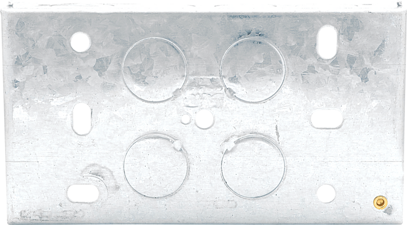 BG Electrical Contractor - Steel Knockout Box, Double, 25mm