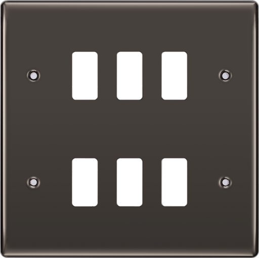 BG Electrical Grid - 6 module, square