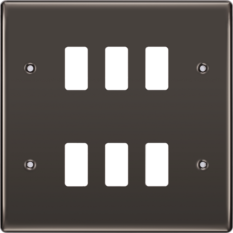 BG Electrical Grid - 6 module, square