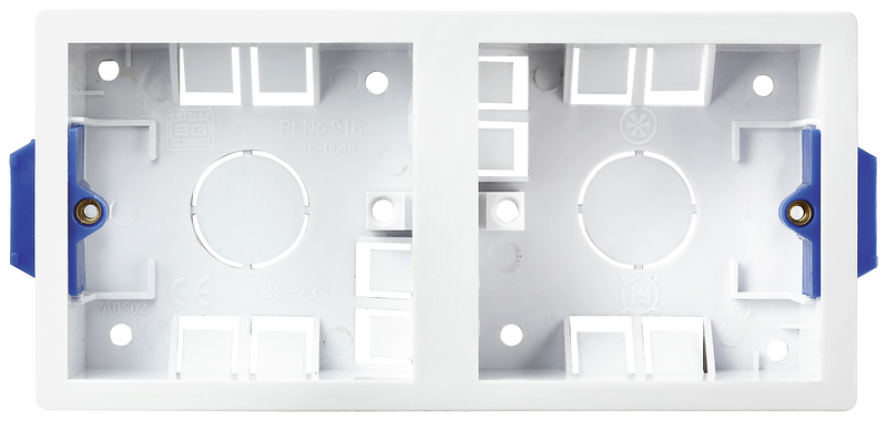BG Electrical Contractor - Dual Dry Lining Box, 35mm