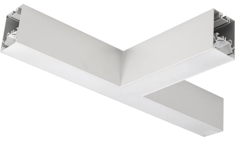 Luceco Contour Suspended - Contour 568mm suspended T connector module 900lumens with fixed output driver finished in white