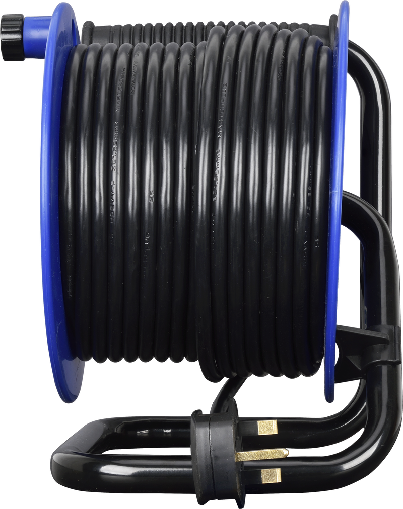 Masterplug Work - 30m, 4 Sockets, 13A, Blue