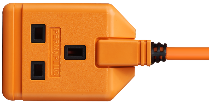 Masterplug Work - 1 Socket, 5m, 13A, Orange