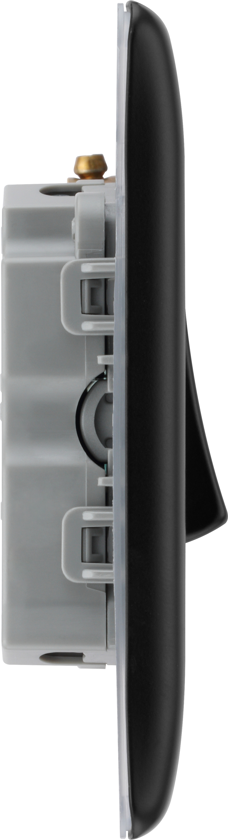 BG Electrical Nexus Metal Matt Black - Triple, 2 way switch