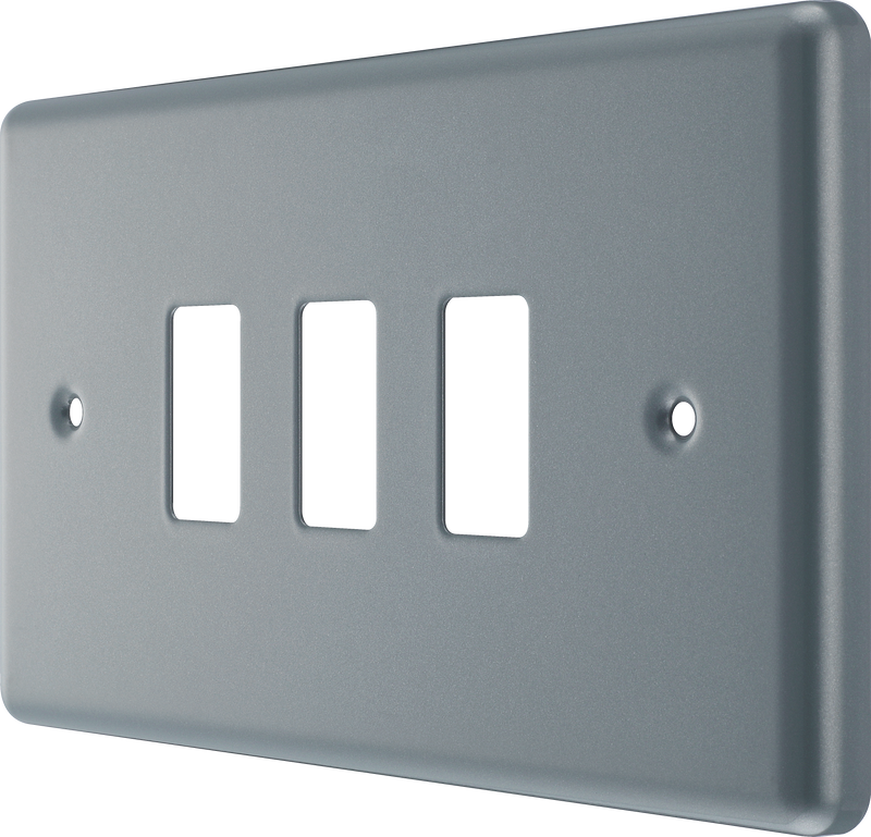 BG Electrical Grid - 3 module, rectangular