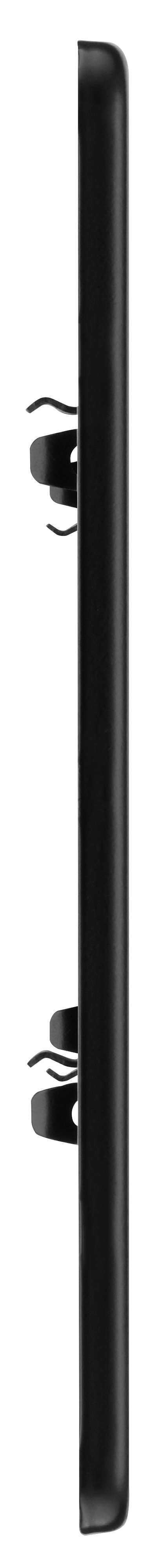BG Electrical Flatplate Screwless Matt Black - 3 module - rectangular