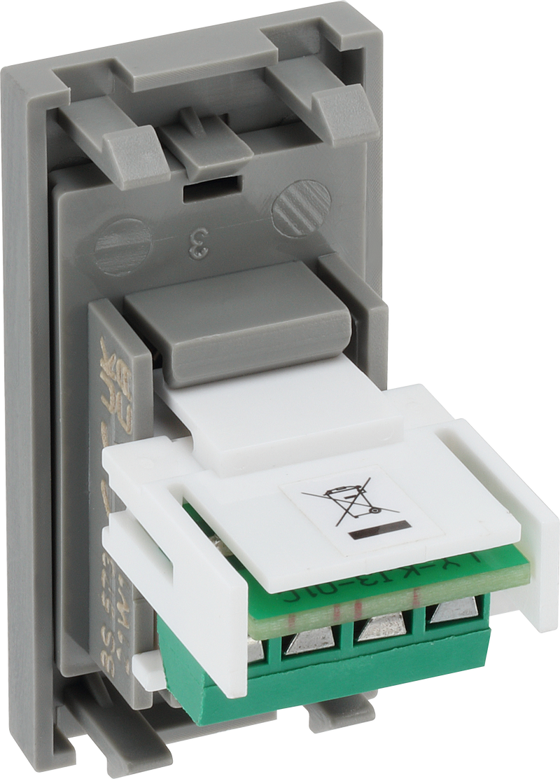 BG Electrical Euro Module - Telephone - RJ11 (screw)