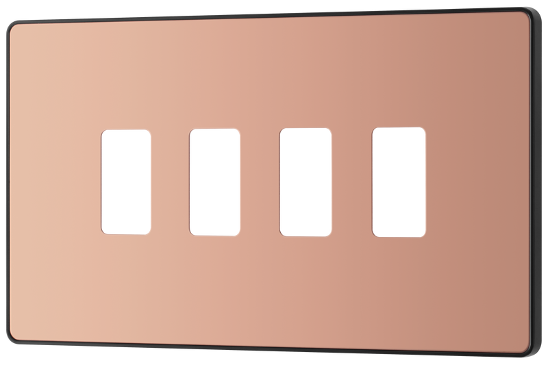 BG Electrical Grid - 4 module, rectangular