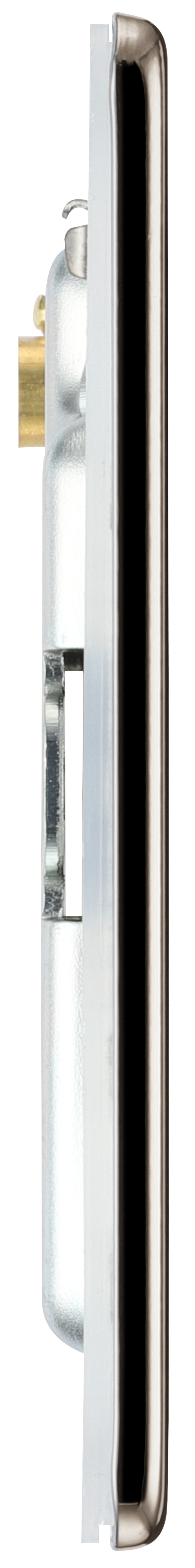 BG Electrical Flatplate Screwless Black Nickel - Single, blank plate
