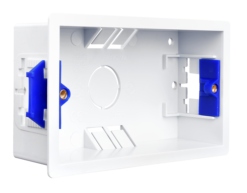 BG Electrical Contractor - Double Rectangluar Dry Lining Box, 35mm