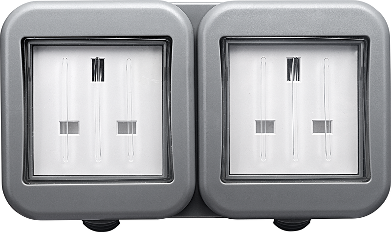 BG Electrical Weatherproof IP55 - Double, unswitched, IP55