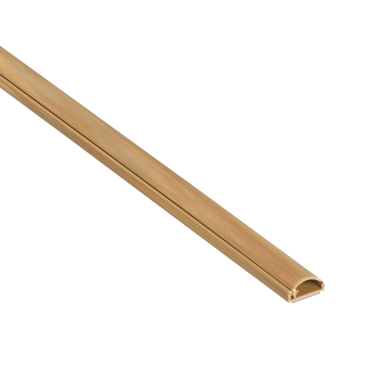 D-Line Trunking - 16x8mm Oak-Effect 3m Self Adhesive Length
