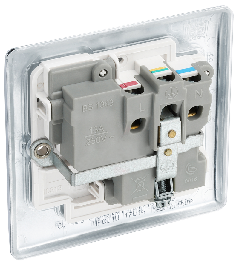 BG Electrical Nexus Metal Polished Chrome - Single, switched, double pole
