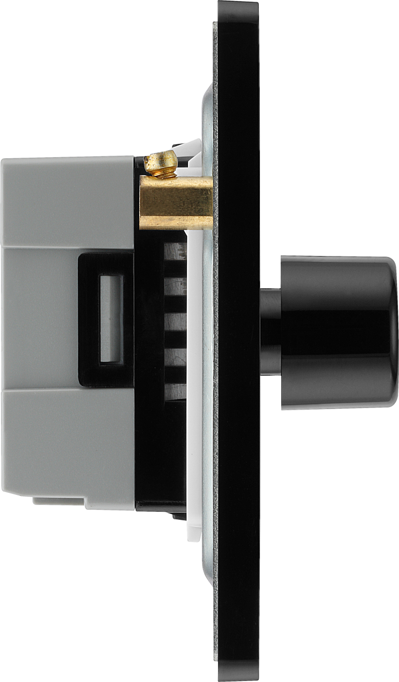 BG Electrical Evolve Matt Blue - Triple, 2 way push 200W