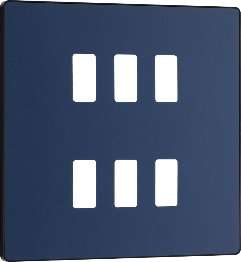 BG Electrical Grid - 6 module, square