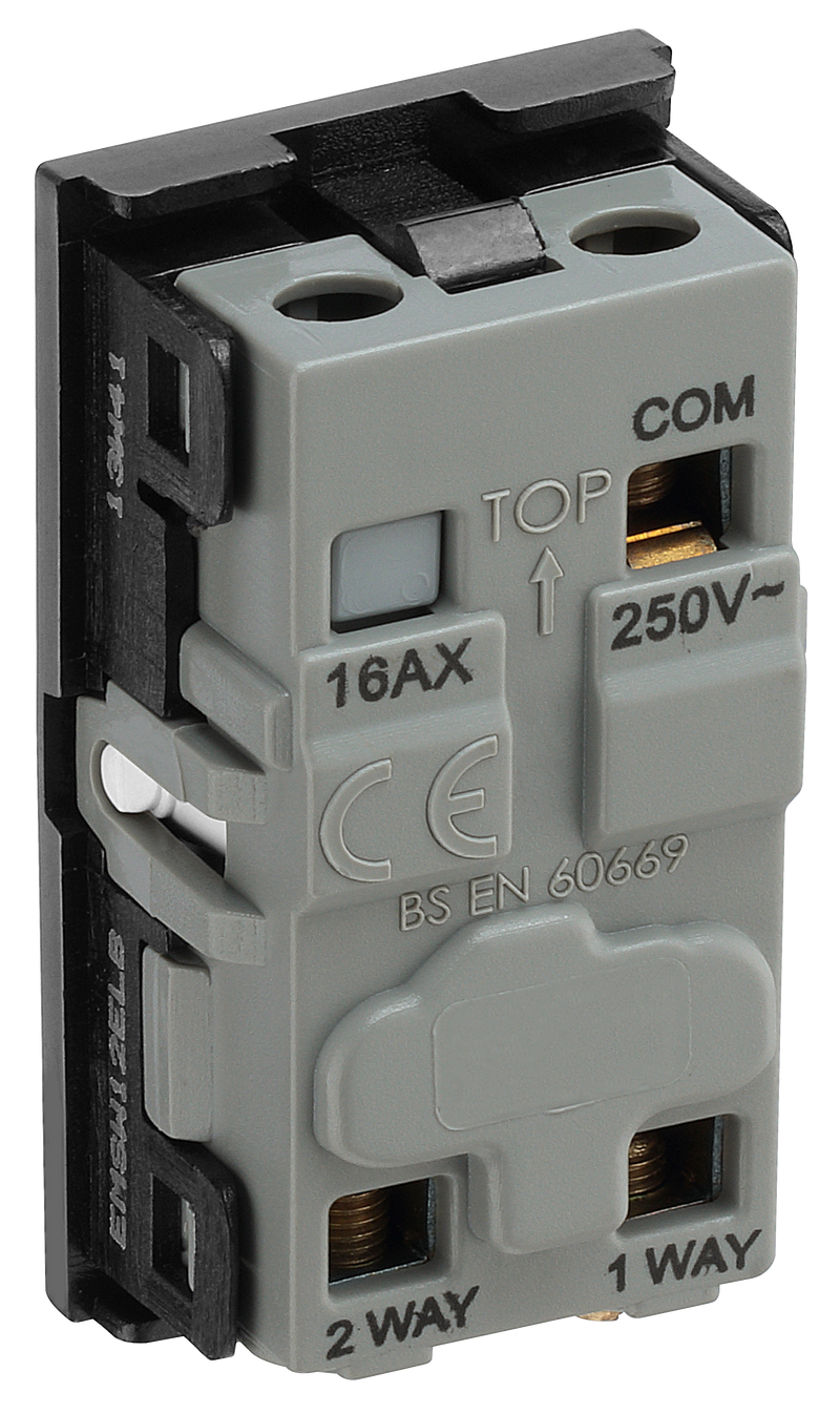 BG Electrical Euro Module - 20 AX 2 way, key switch, emergency lighting