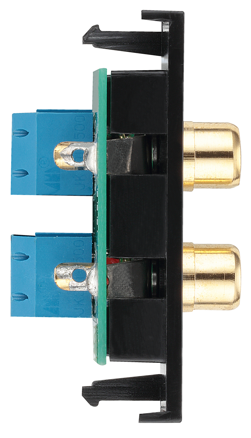 BG Electrical Euro Module - RCA x 2 outlet