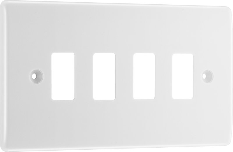 BG Electrical Grid - 4 module, rectangular
