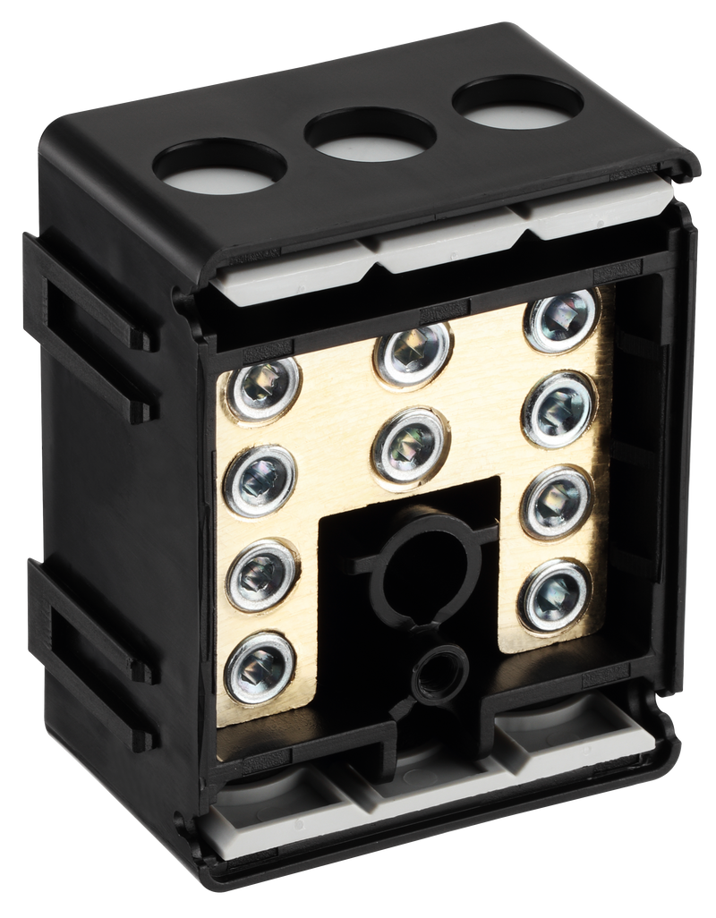 BG Circuit Protection Cp Connectors - 100A 5 Way Connector Block - L2 - Black