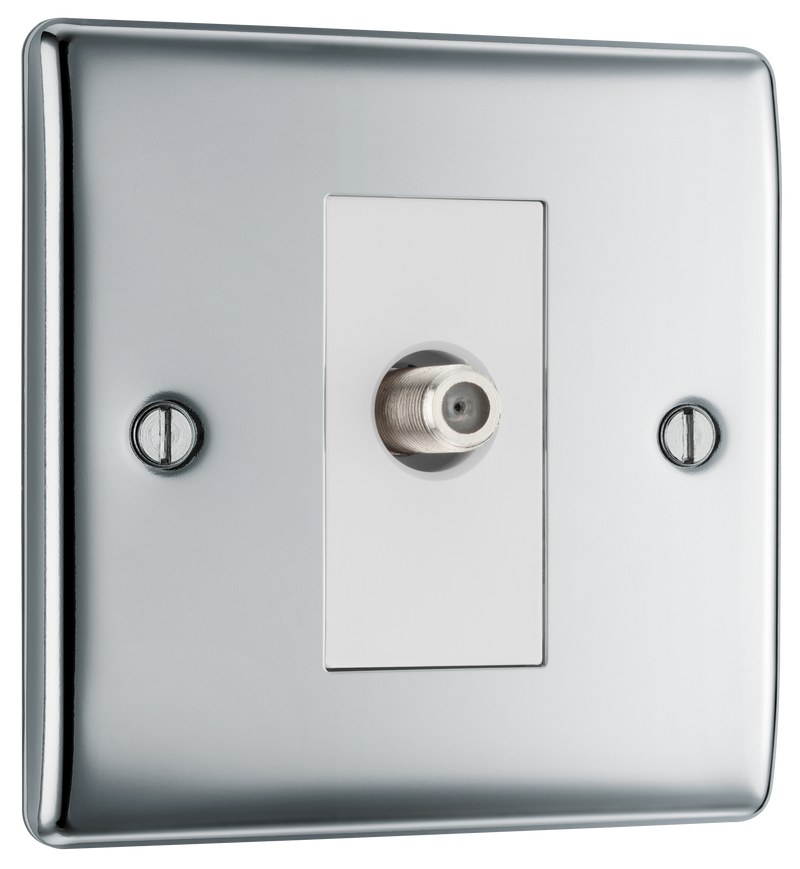 BG Electrical Nexus Metal Polished Chrome - Single, satellite