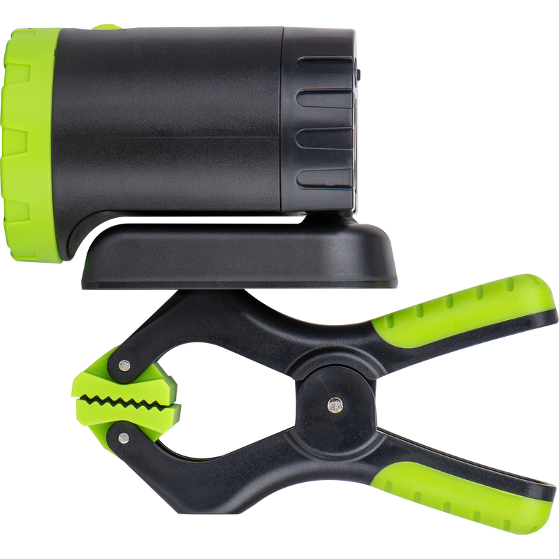 Luceco Magnetic Torch - LED Mini Spotlight with Magnet and Clamp, USB-C Rechargeable, 3 Lighting Modes, Inspection Light, Hands-Free Operation, IP44, 5W, 500lm, 6500K