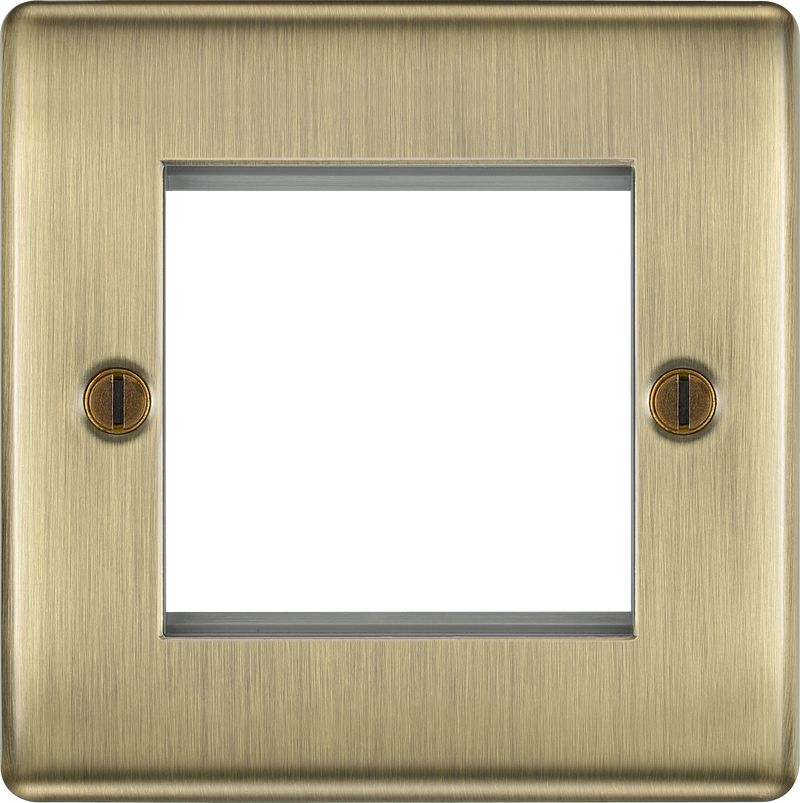 BG Electrical Euro Module - 2 module - square