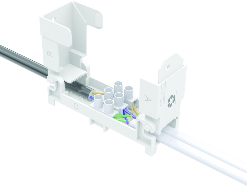 BG Electrical Contractor - Secondary Connection Cover for 3-Way Terminal Block