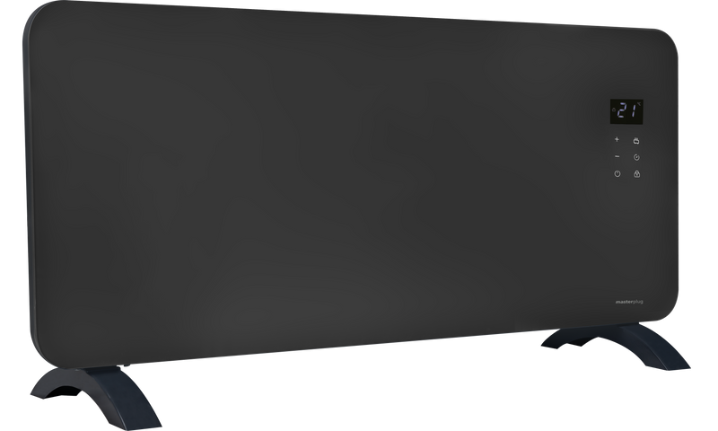 Masterplug Smart Energy - SmartEnergy Auraline. Glass Panel Heater, 2000W, Anthracite Grey