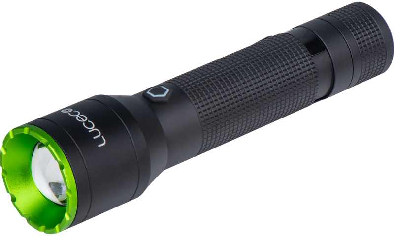 Luceco Hand Torch - Multi Focus LED Hand Torch, USB-C Rechargeable, Inspection Light, 3 Lighting Modes, IP44, 4W, 400lm, 6500K
