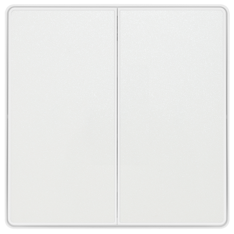 BG Electrical Evolve Pearlescent White - Double, 2 way switch, edge rocker