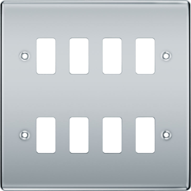 BG Electrical Grid - 8 module, square