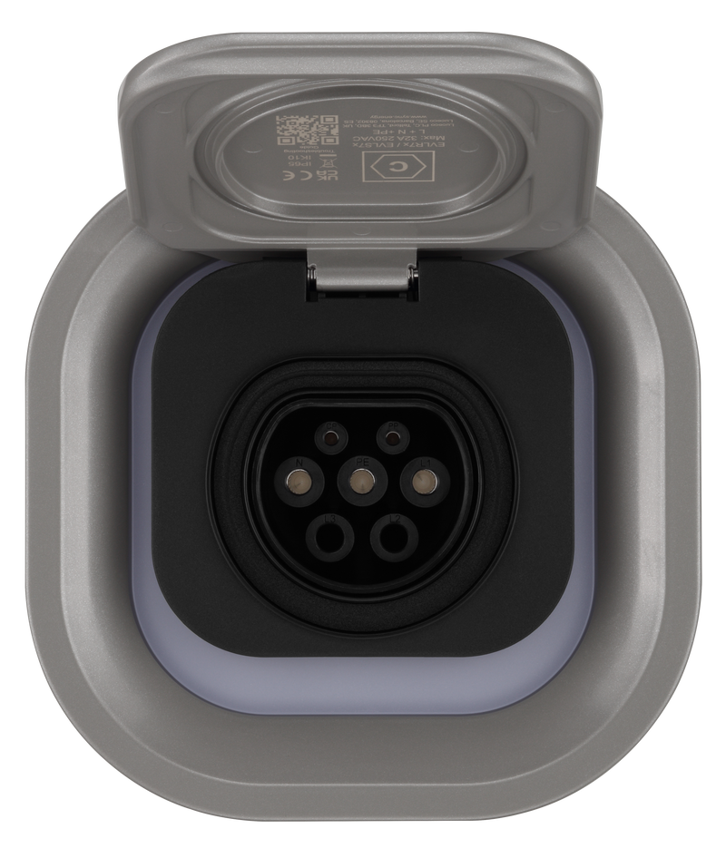 Sync Energy Link EV - Link Recessed EV Charger with Metal Control Box, 7.4kW - Wi-Fi, LAN, 4G