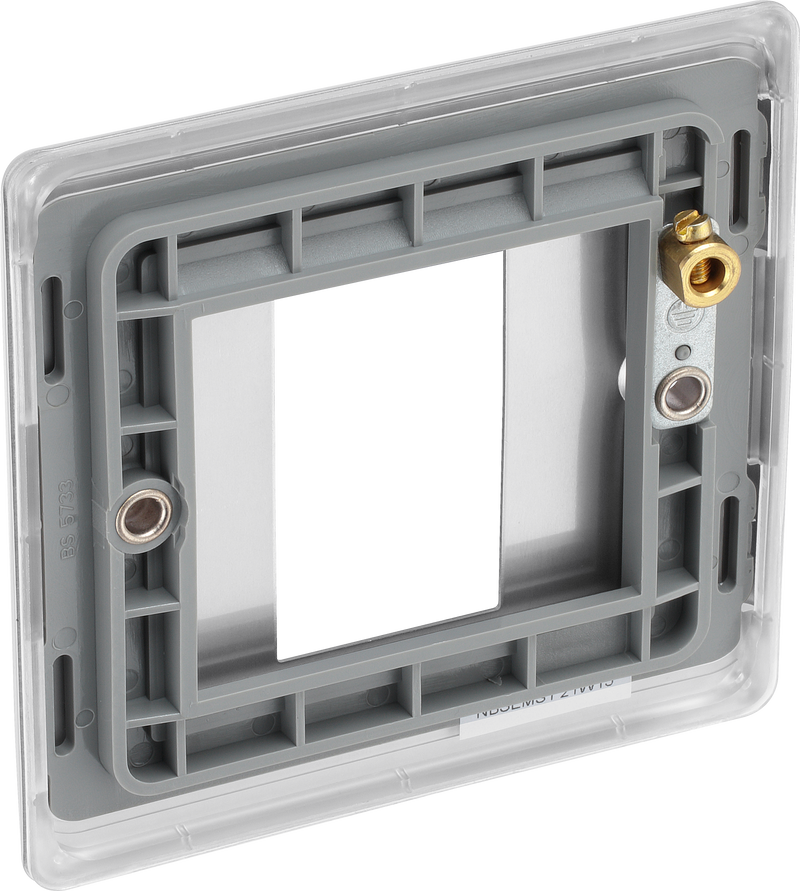 BG Electrical Euro Module - 1 module - square