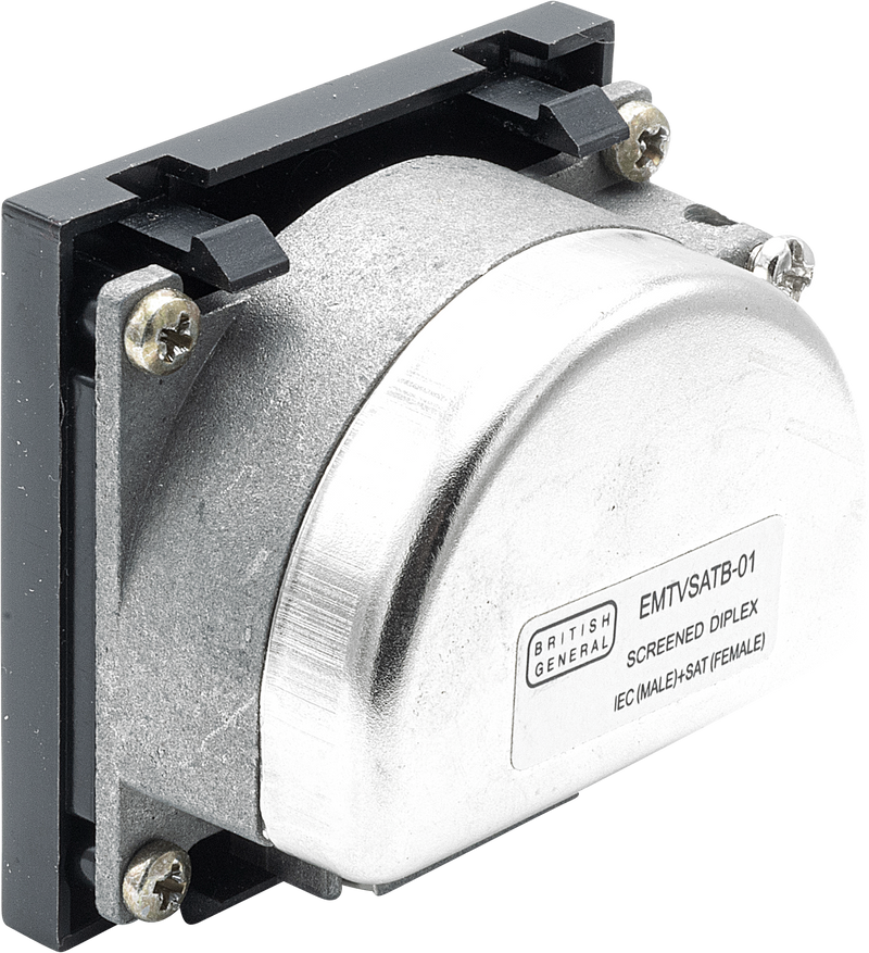 BG Electrical Euro Module - TV and satellite - IEC male radio IEC female