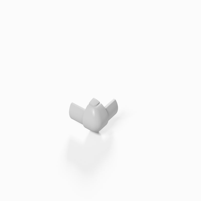 D-Line Trunking - 16x8mm White Smooth-Fit External Bend
