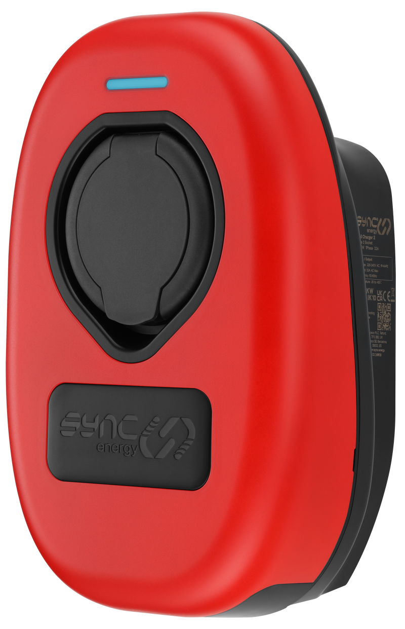 Sync Energy Accessories - Faceplate for Wall Charger 2 - UV Resistant Polycarbonate cover in Signal Red finish