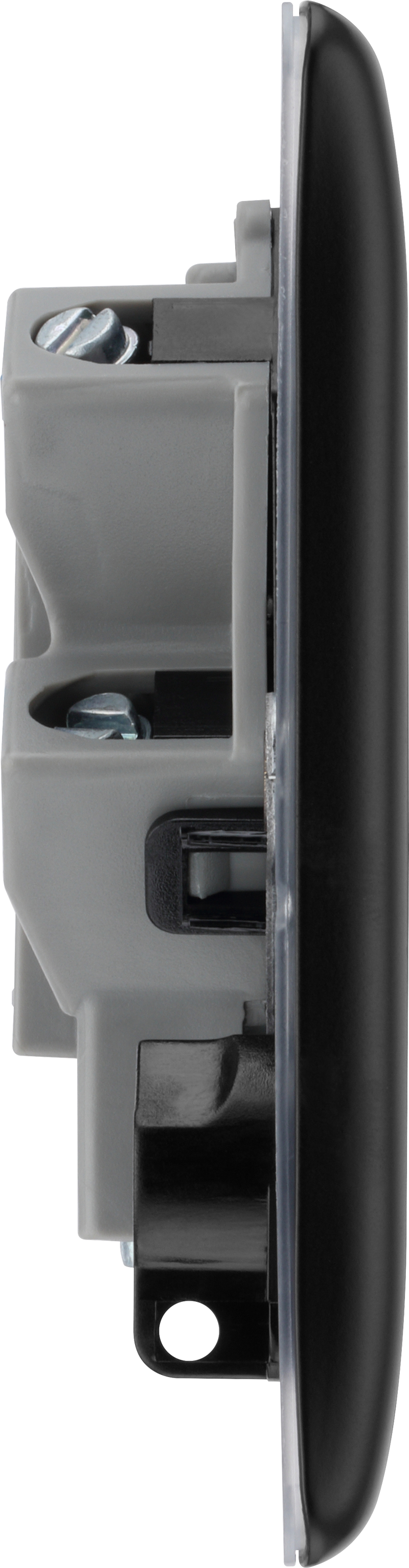 BG Electrical Nexus Metal Matt Black - Unswitched and fused