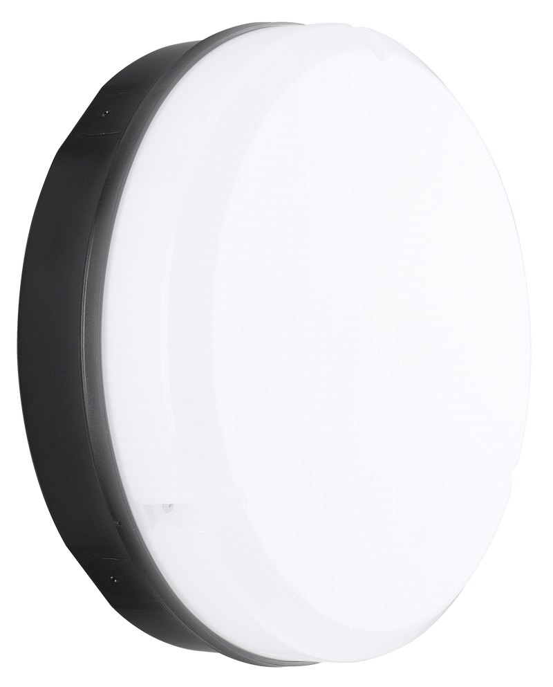 Luceco Mosi - Mosi bulkhead round black 1150 lumens fixed output driver and emergency