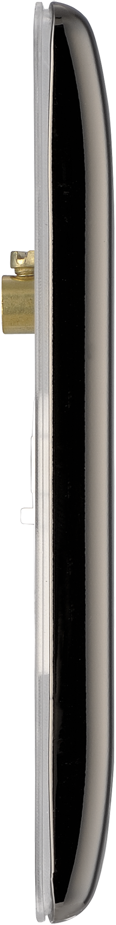 BG Electrical Nexus Metal Black Nickel - Double, blank plate