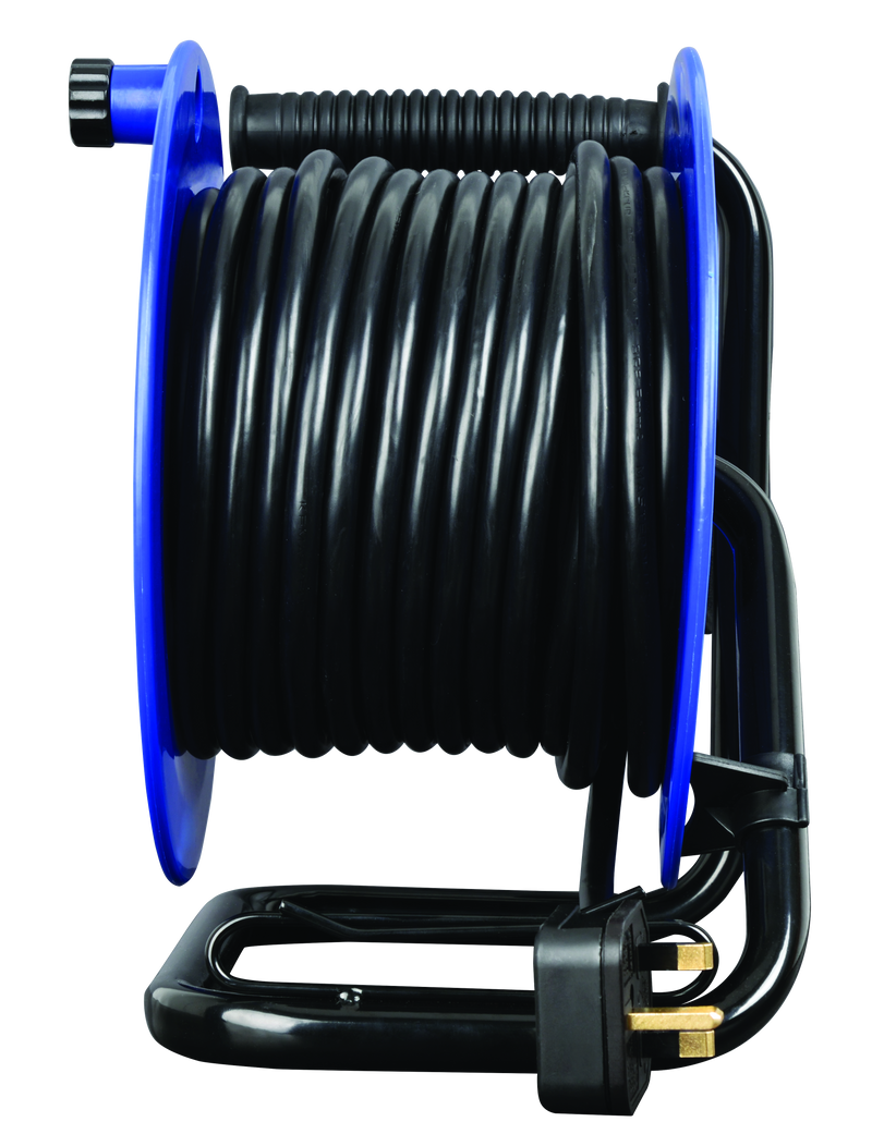 Masterplug Work - 25m, 4 Sockets, 13A, Blue