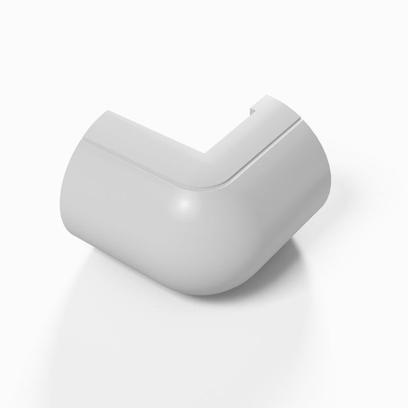 D-Line Trunking - 30x15mm White External Bend
