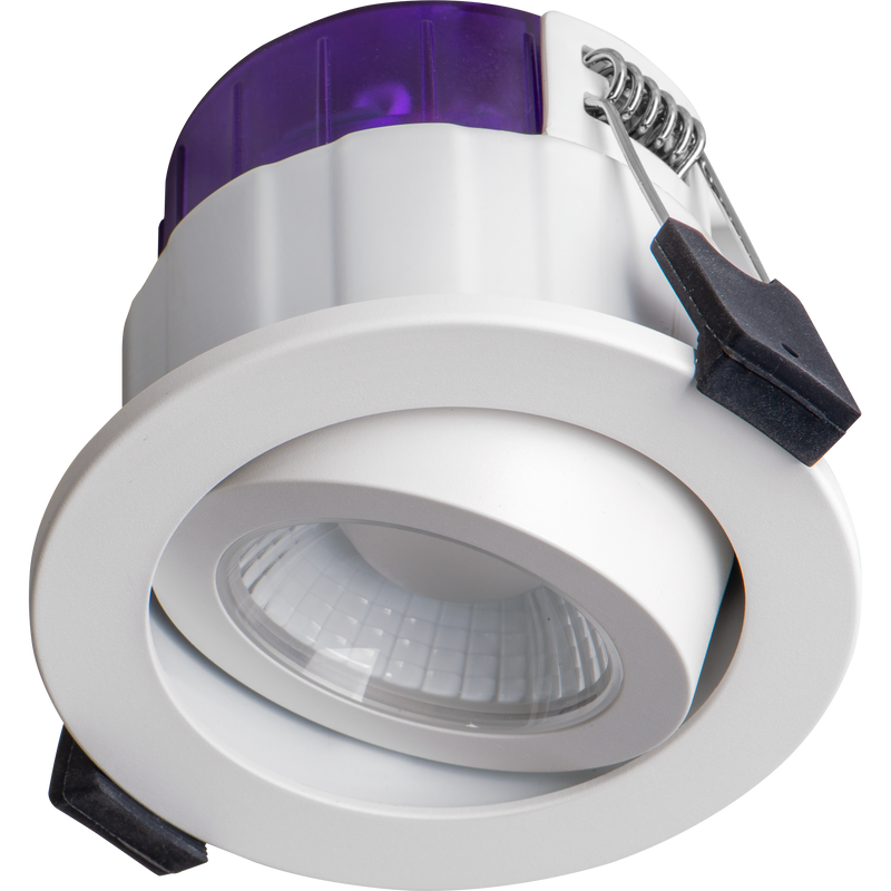 Luceco Ftype Ultra - FType Ultra Fire Rated Downlight 4W/6W 690lm Power Change & CCT Change 3000K / 4000K Dim2Warm IP20 White - Adjustable