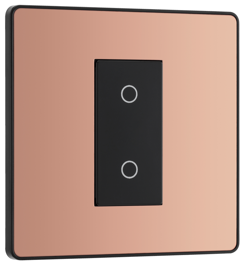 BG Electrical Evolve Polished Copper - Single, 2 way touch, 200W, master