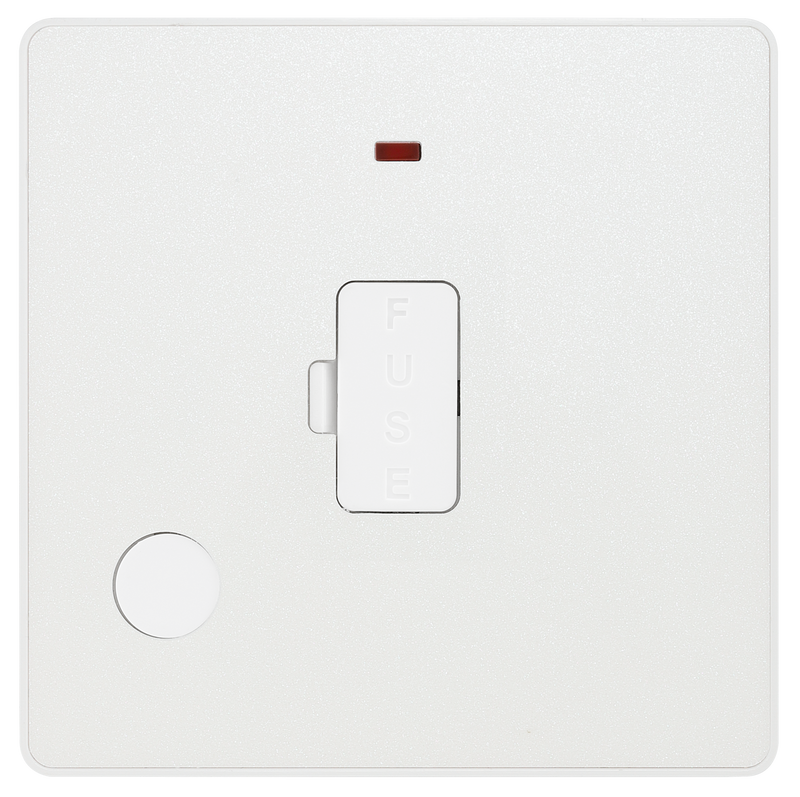 BG Electrical Evolve Pearlescent White - Unswitched and fused