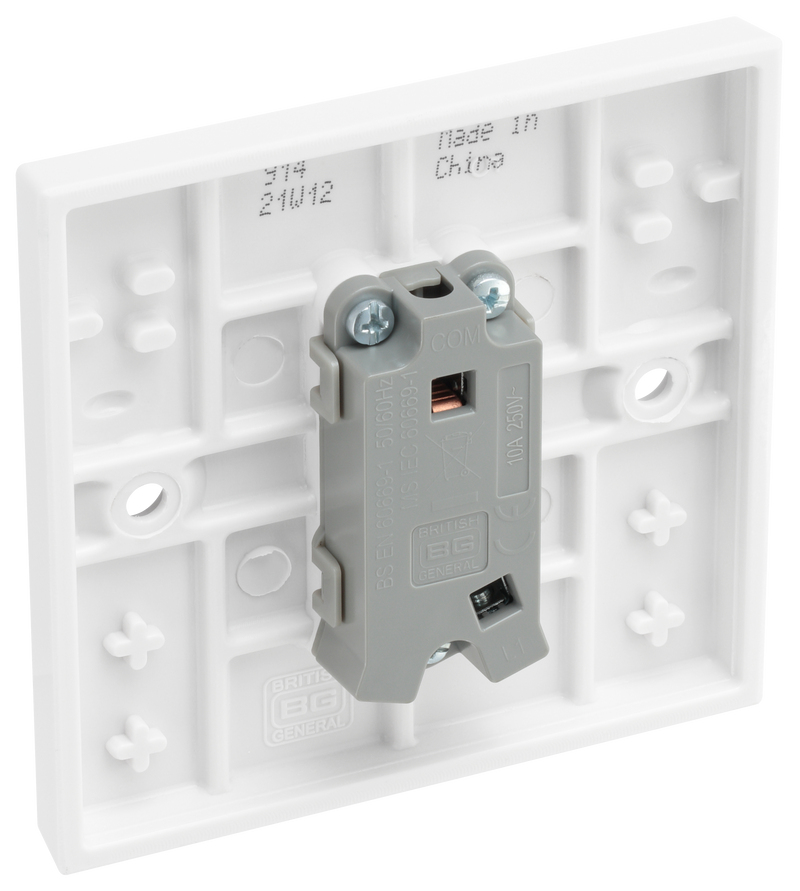BG Electrical 900 Series - Single, bell push switch