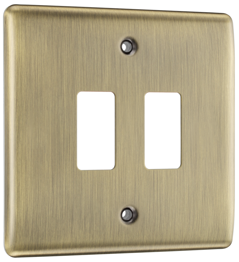 BG Electrical Grid - 2 module, square